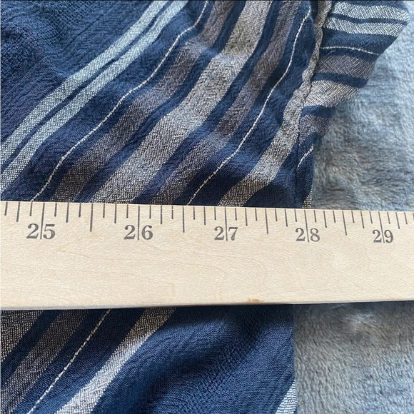 O'NEILL Cover Up Dress Black Brown Striped Hooded V-Neck Beach Pockets XS/S EUC - Picture 10 of 14